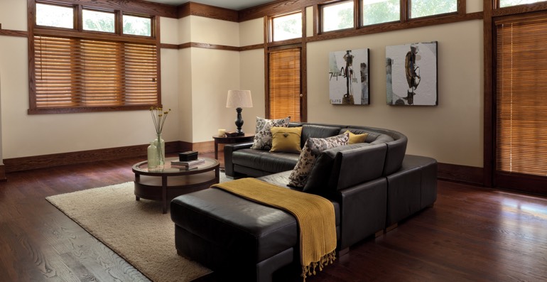 Washington DC hardwood floor and blinds